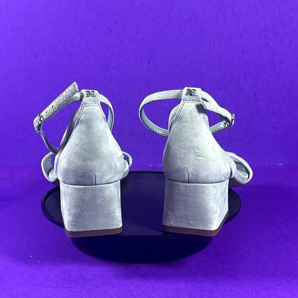 Sam Edelman Women's Suede Mint Green WILSON Kitten Heel Sandal Shoe Size 8 -NEW - Picture 4 of 9